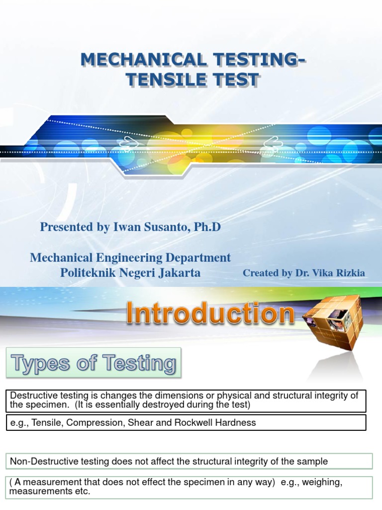 (6a) - INTODUCTION TO TENSILE TESTING | PDF | Deformation (Engineering ...