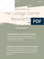 College Center Newsletter Issue Two