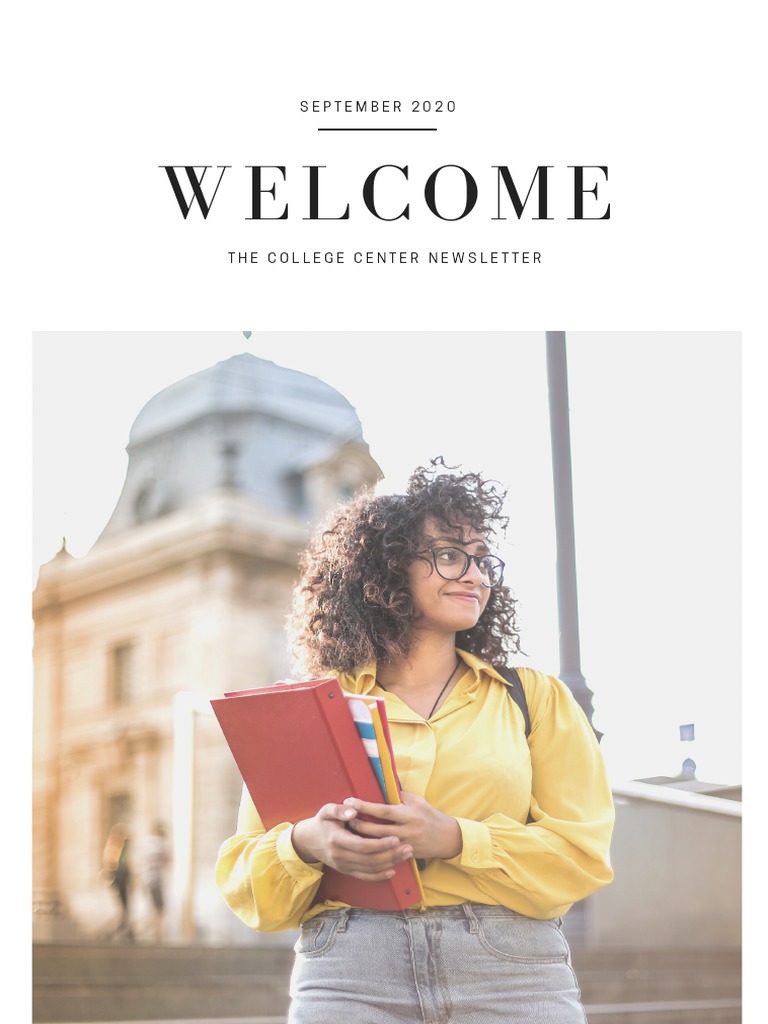 College Center Newsletter - Sept 2020 | PDF | Behavior Modification ...