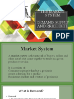 The Market System Demand, Supply and Rrice Dete