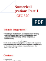 Numerical Integration (GEC 320)