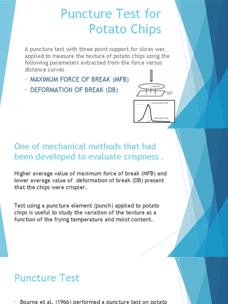Puncture Test for Potato Chip Crispness | PDF