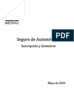  Manual Seguro de Automóviles Suscripción y Siniestros