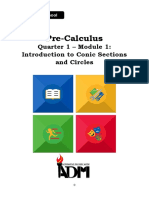 Precal Week 1 Module Conics