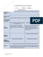 Graphic Organizer Lesson Plan Template: Preparation To Teach