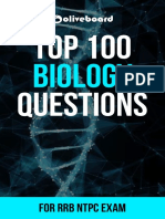 Top 100 RRB NTPC Biology Questions