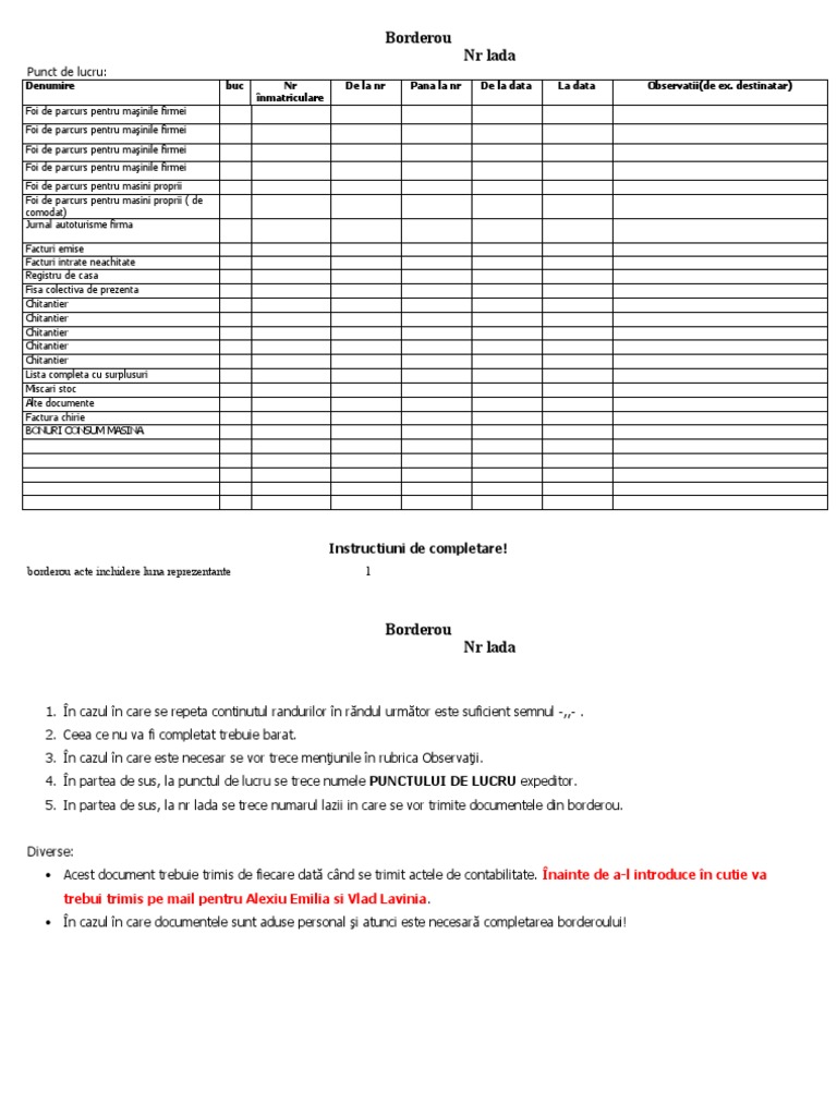 Borderou | PDF