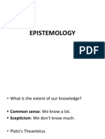 Lectures 9 To 11 Epistemology