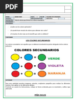 Actividades de Colores Primarios y Secundarios | PDF
