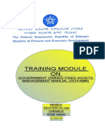 Training Module ON: Government Owned Fixed Assets Management Manual (Gofamm)