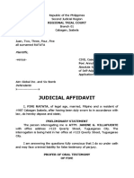 Judicial Affidavit FIVE