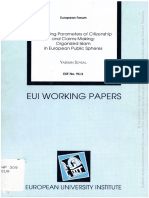 Eui Working Papers: European University Institute