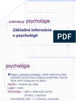 Základné Informácie o Psychológii