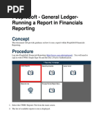 Running Reports in FinReport - 0