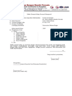 Format CV SDP
