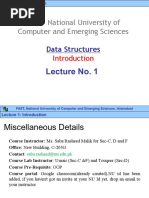 FAST-National University of Computer and Emerging Sciences: Data Structures