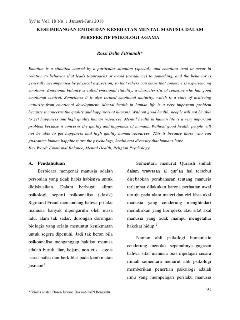 Keseimbangan Emosi Dan Hubungannya Dengan Kulit