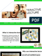 INTERACTIVE LECTURE Flores