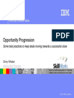 Opportunity Progression: Americas Software Sales