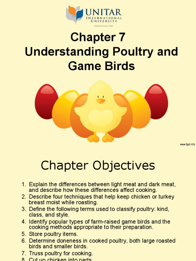 Understanding Poultry and Game Birds PDF Poultry Meat