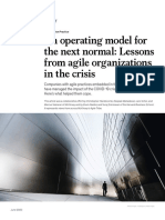 An Operating Model For The Next Normal Lessons From Agile Organizations in The Crisis PDF