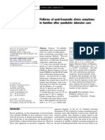 Patterns of Post-Traumatic Stress Symptoms in Families After Paediatric Intensive Care