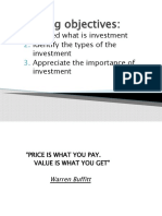 Learn investment types and importance