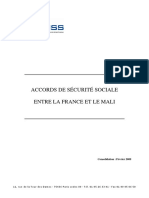 Mali Convention Securite Sociale France