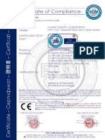 Certificate compliance network cable models