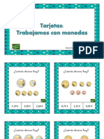 Tarjetas Trabajamos Con Monedas PDF