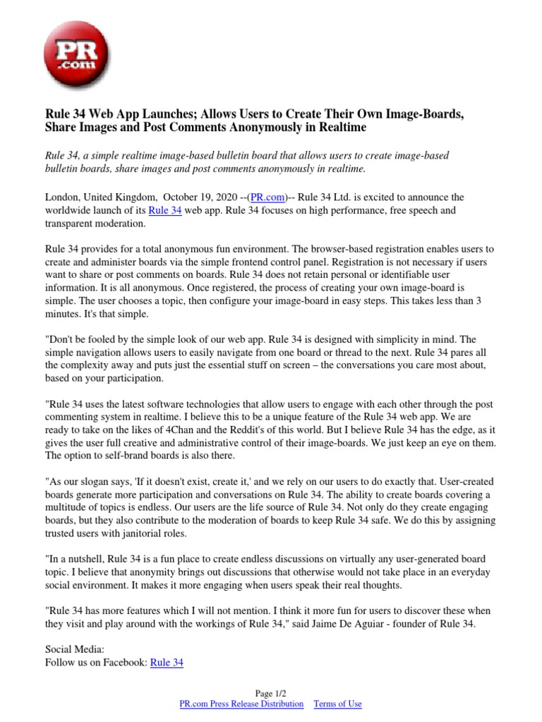 Rule 34 Web App Launches Allows Users To Create Their Own Image-Boards ...