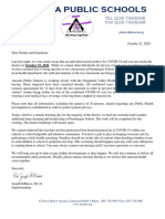 Ansonia Schools Oct 21 Covid Letter