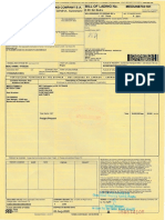 Bill of Lading: Mediterranean Shipping Pany S.A
