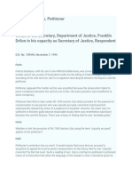 Felicito Basbacio, Petitioner vs. Office of The Secretary, Department of Justice, Franklin Drilon in His Capacity As Secretary of Justice, Respondent