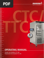 Operating Manual: Climatic Test Chamber CTC 256 Temperature Test Chamber TTC 256