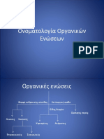 Ονοματολογία Οργανικών Ενώσεων - 1