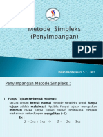 Simpleks Penyimpangan