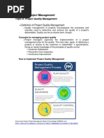 Topic 8 Project Quality Management