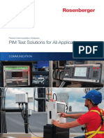 PIM Test Solutions For All Applications: Communication
