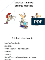 Analitička Statistika Testiranje Hipoteze