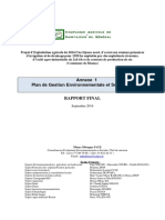 Annexe 1 Plan de Gestion Environnementale Et Sociale (PGES)