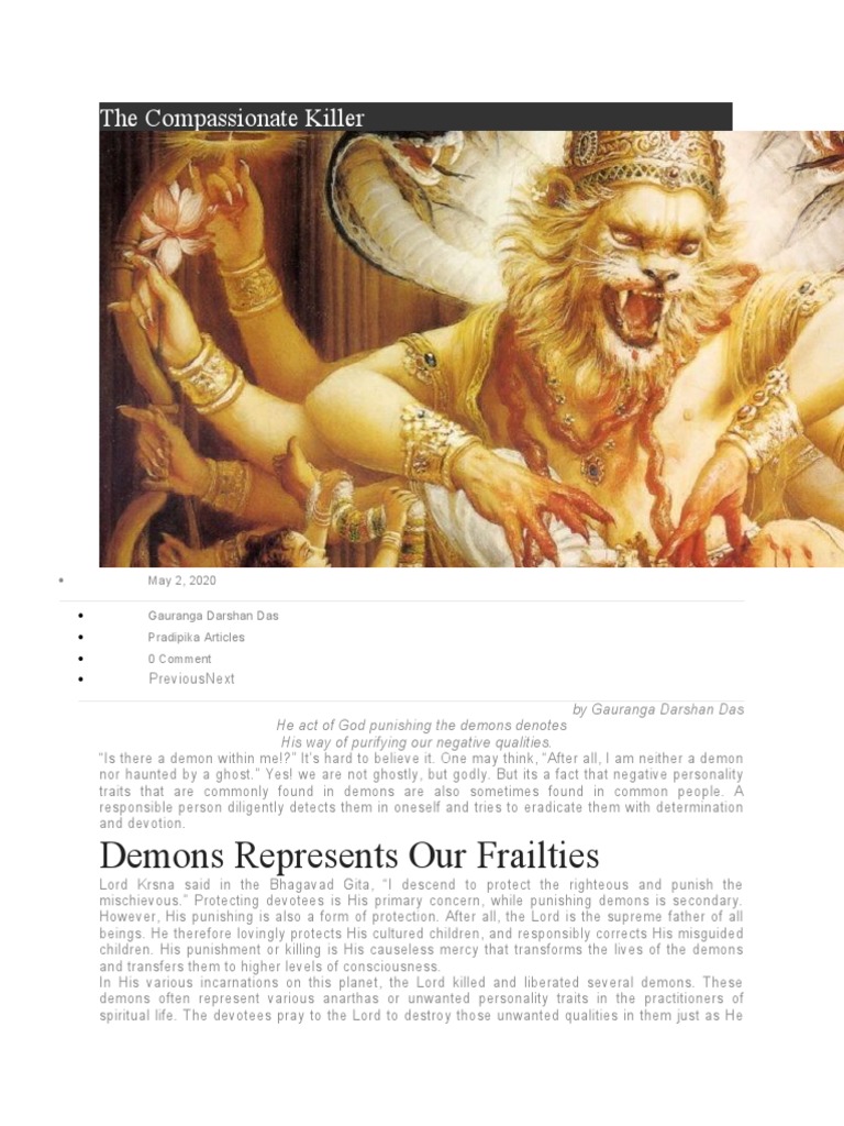 Understanding Demons in Spirituality | PDF | Bhagavata Purana | Vaishnavism