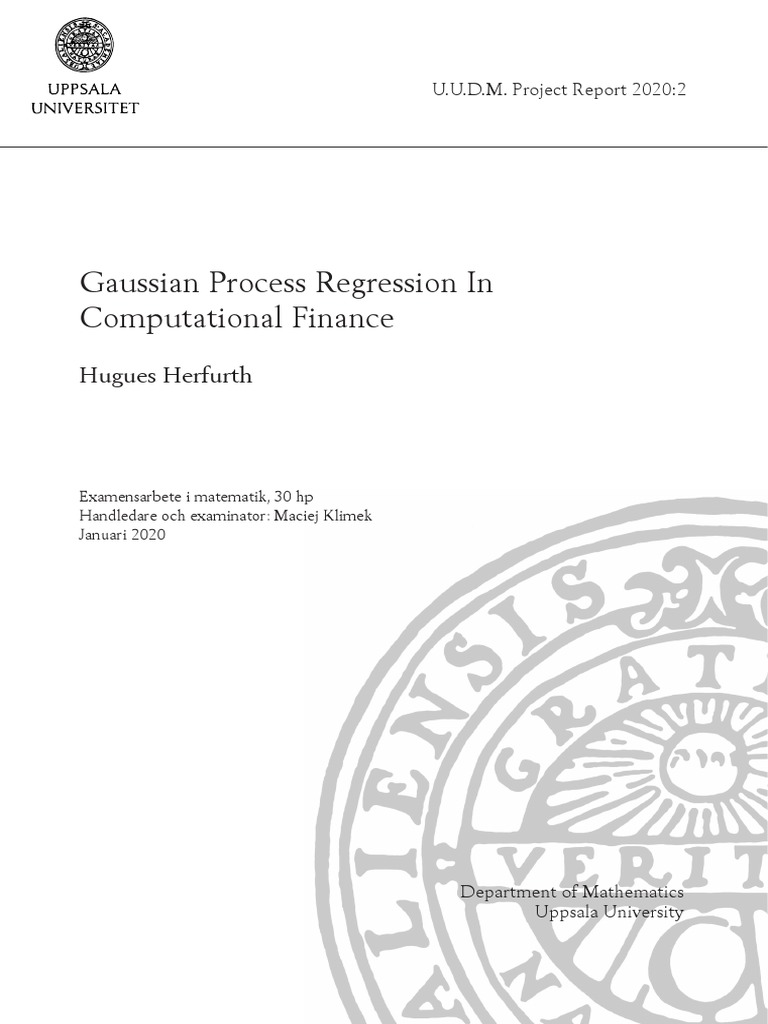 Gaussian Process Regression in Finance | PDF | Option (Finance ...
