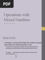 LESSON 2 - Operations With Mixed Numbers