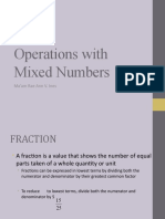 LESSON 2 - Operations With Mixed Numbers