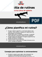 Plantilla de Rutinas Calistenia PDF