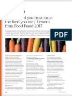 Eat the food you trust; trust the food you eat | Lessons from Food Fraud 2017