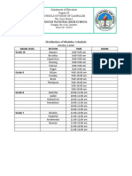 Guisguis National High School module distribution schedule