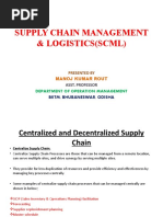 Supply Chain Management & Logistics (SCML) : Department of Operation Management