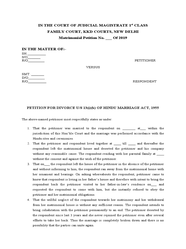 petition-for-divorce-uis-13-i-b-of-hma-1955-pdf-marriage-divorce